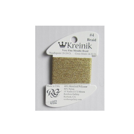Kreinik #4 Very Fine Braid 002