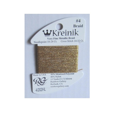 Kreinik #4 Very Fine Braid 202HL
