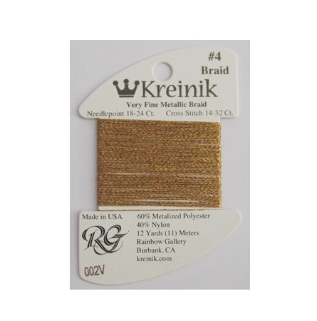 Kreinik #4 Very Fine Braid 002V