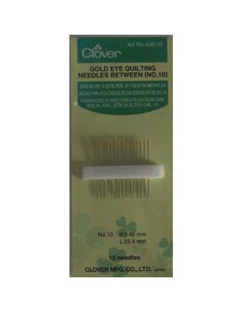 Clover Gold Eye Quilting Needle Size 10