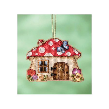 Mushroom House - Beaded Cross Stitch Kit