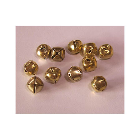 8mm Sleigh Bells - Gold