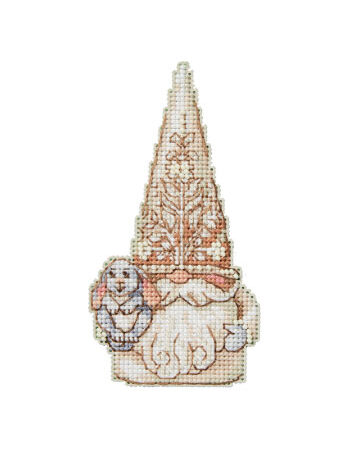 Rabbit Gnome - Beaded Cross Stitch Kit