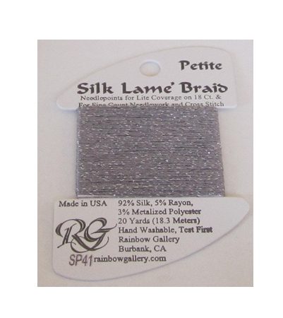 Petite Silk Lame Braid - SP41 Pewter